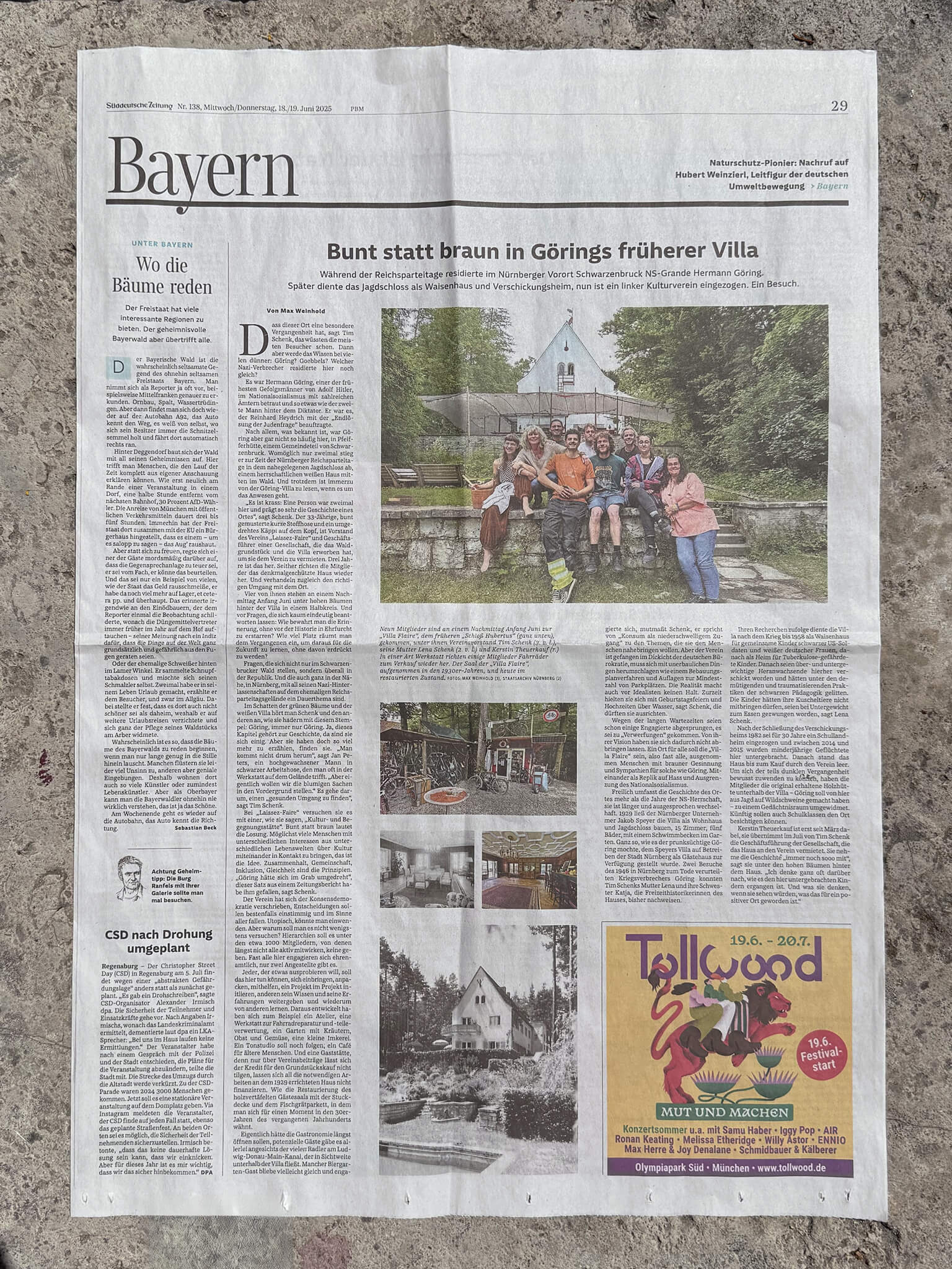 Villa-Flaire_Zeitungsartikel_-_Bunt_statt_braun_in_Görings_früherer_Villa_(SZ) Villa-Flaire SZ Zeitungsartikel - Bunt statt braun in Görings früherer Villa